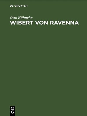 cover image of Wibert von Ravenna